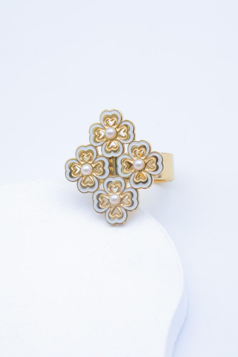 Verstellbarer Edelstahlring - A1539