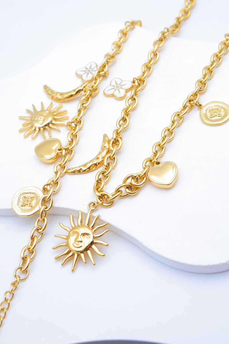 Set di gioielli in acciaio inossidabile - A1553E