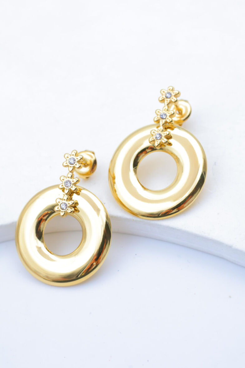 Edelstahl Ohrringe - A1571-DO