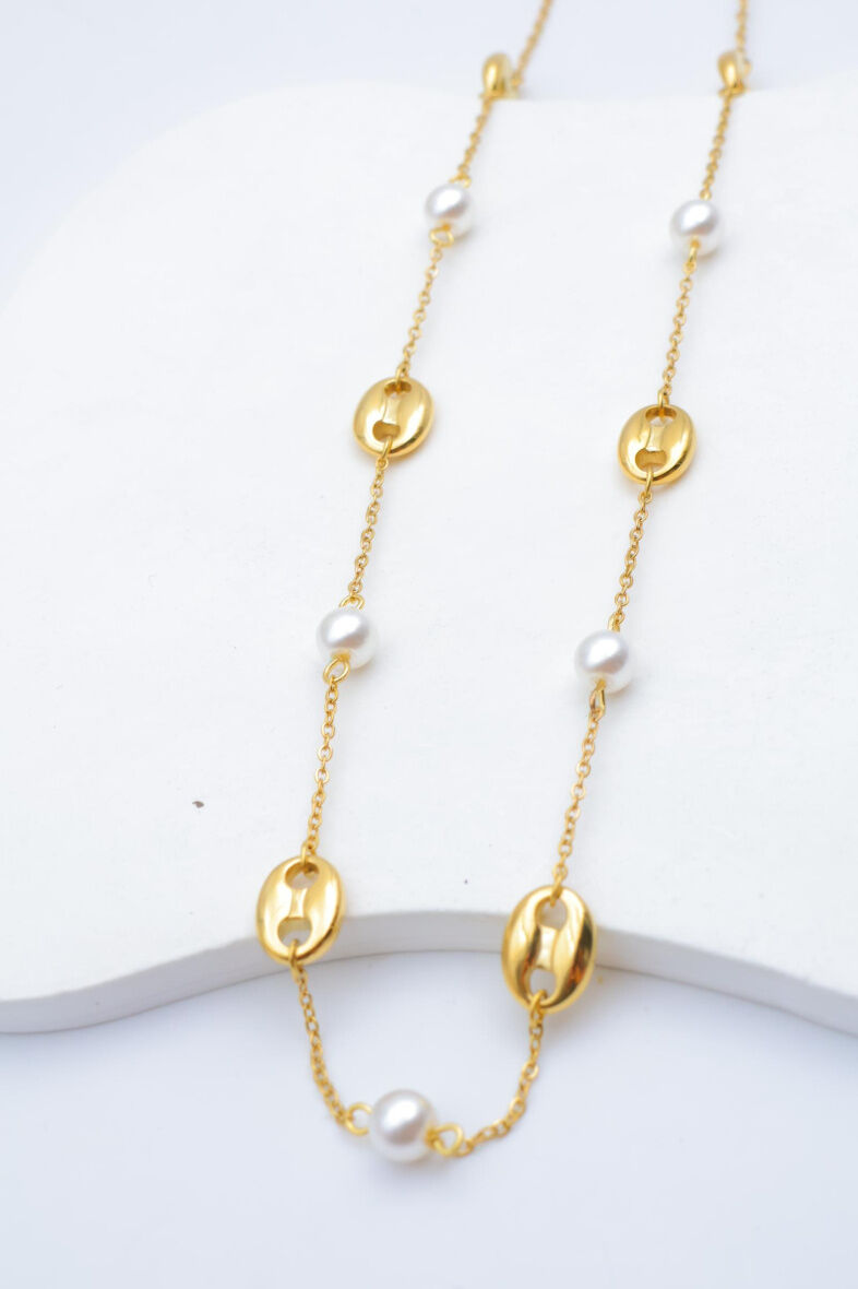 Edelstahl Halskette - A1574-DO