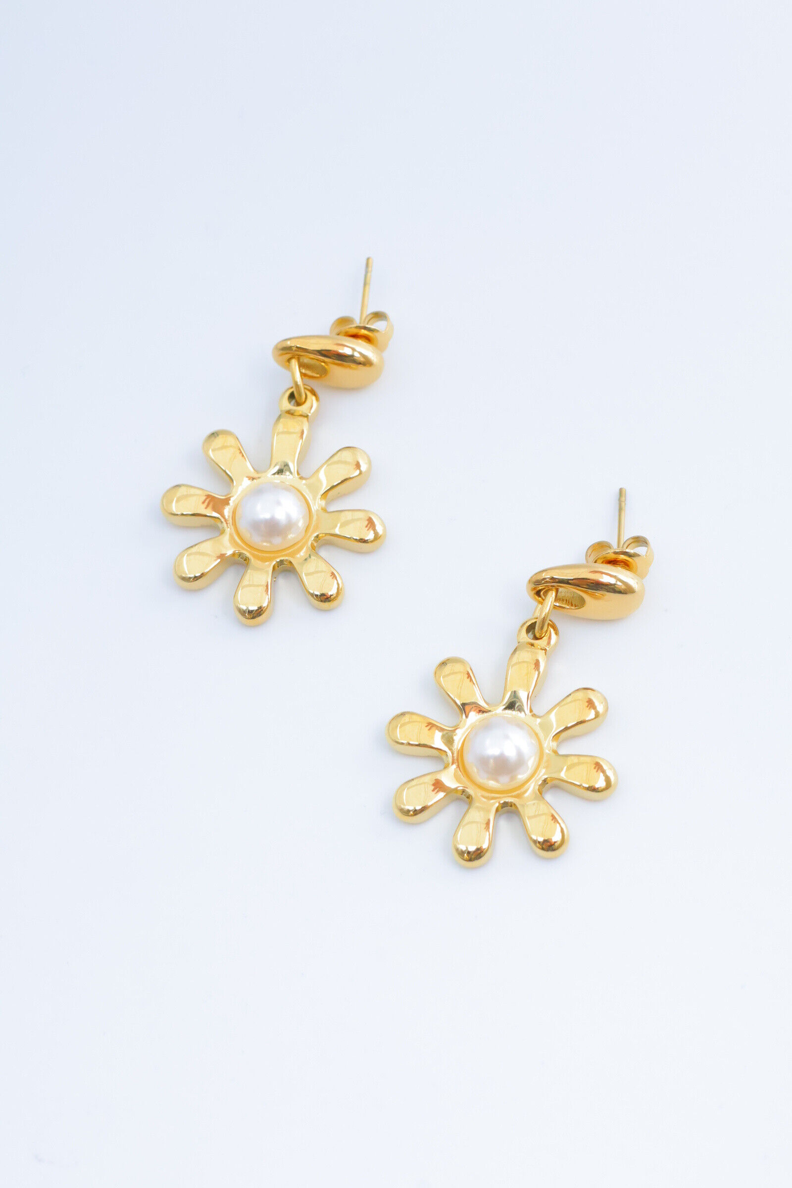 Perlenblumenohrringe - A1593