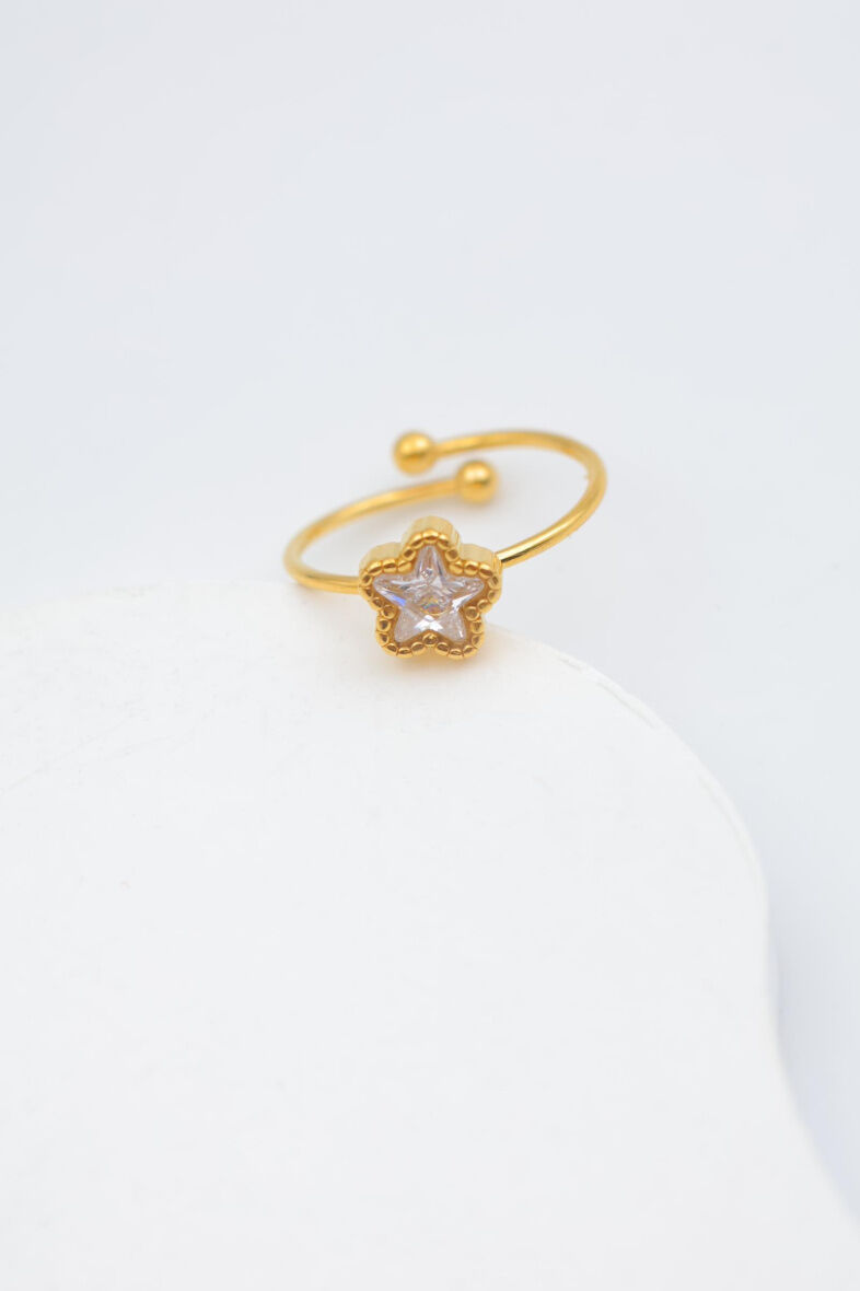 Verstellbarer Edelstahlring - AA09