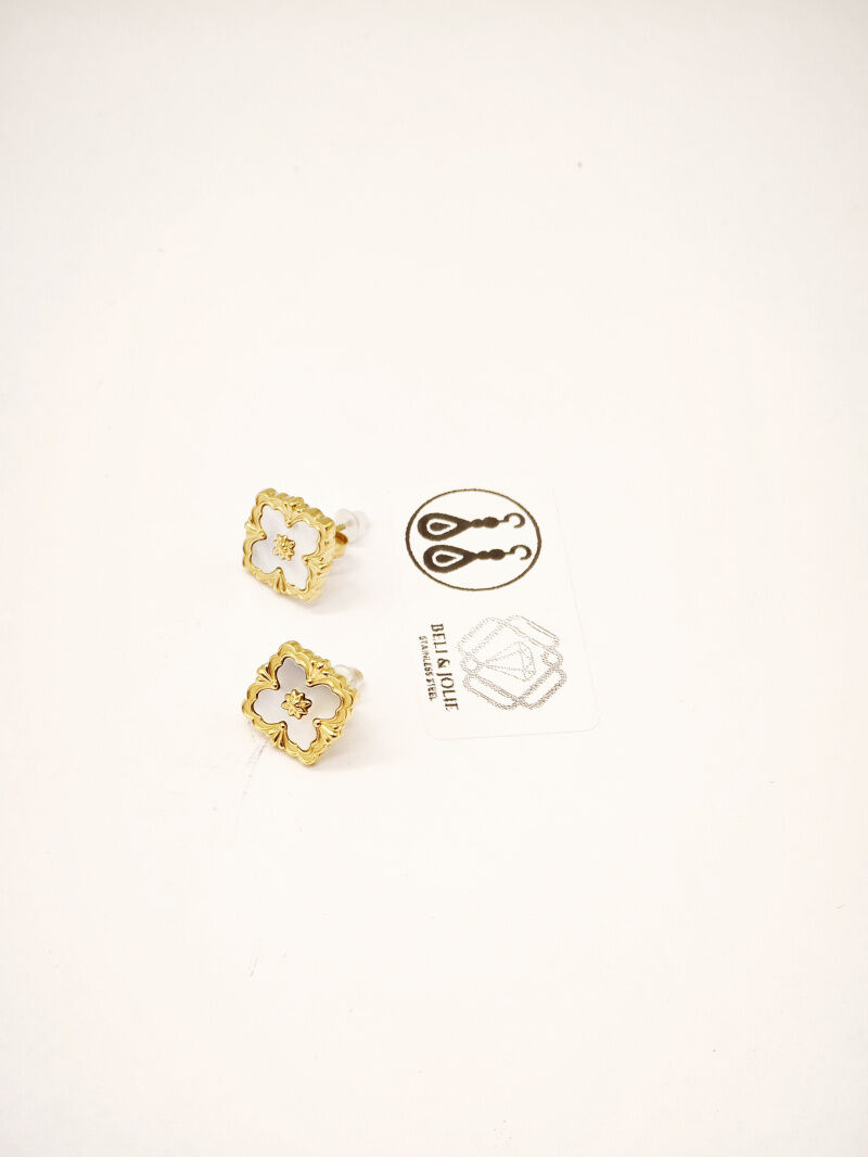 Boucles d'oreilles en acier inoxydable - B17B