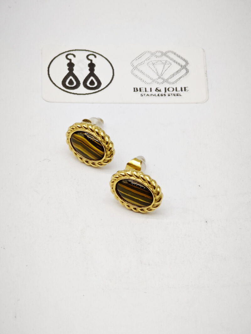 Boucles d'oreilles en acier inoxydable - B31B