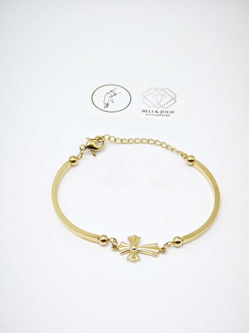Bracelet jonc en acier inoxydable - B34