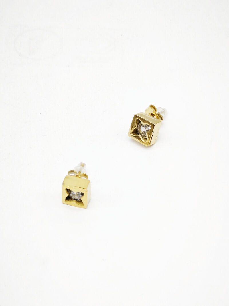 Boucles d'oreilles en acier inoxydable - B35B