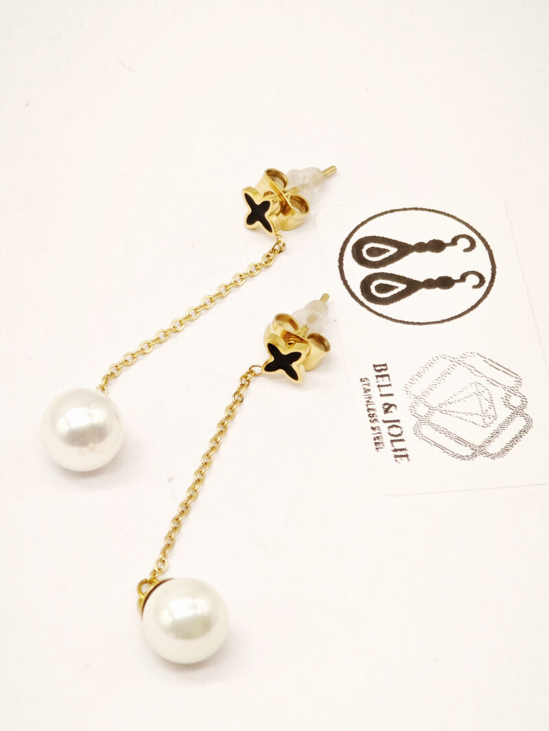 Boucles d'oreilles en acier inoxydable - B50