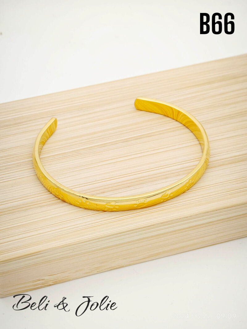 Bracelet jonc en acier inoxydable - B66