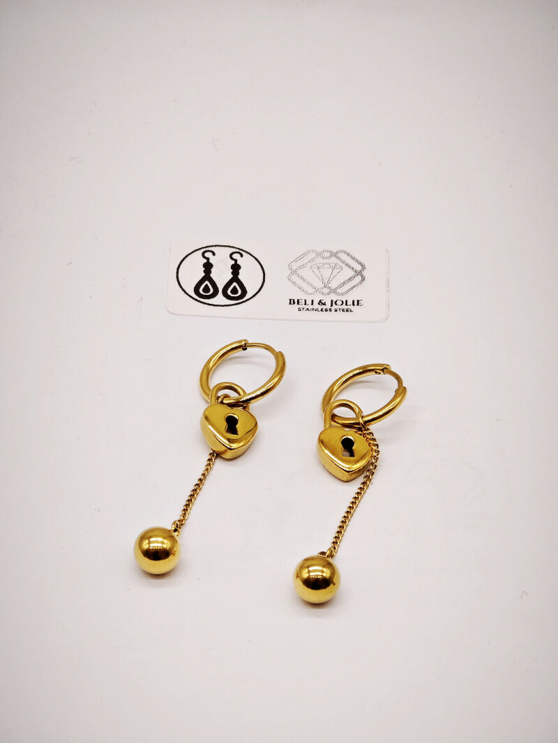 Boucles d'oreilles en acier inoxydable - BK24