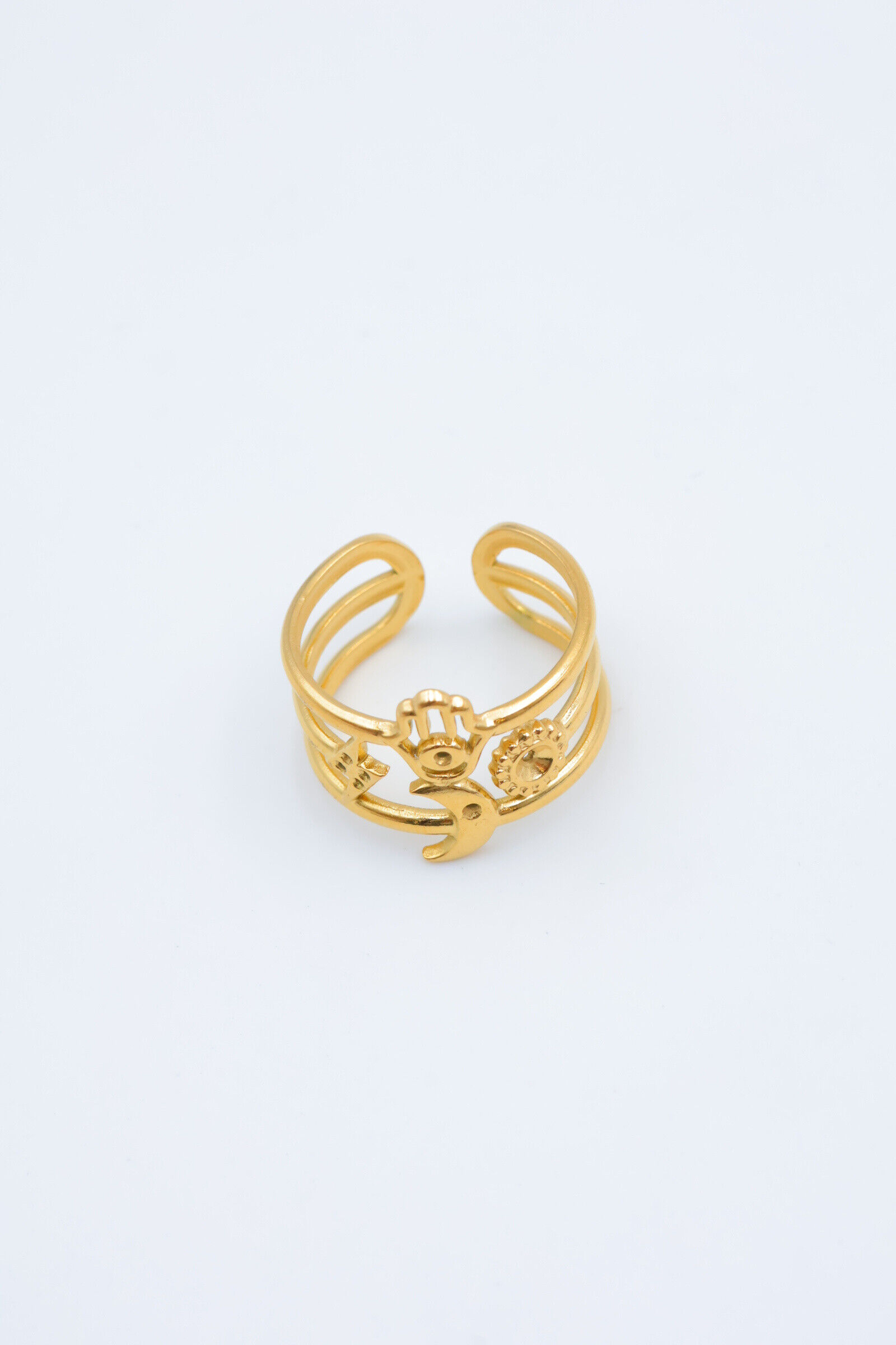 Verstellbarer Edelstahlring - C29