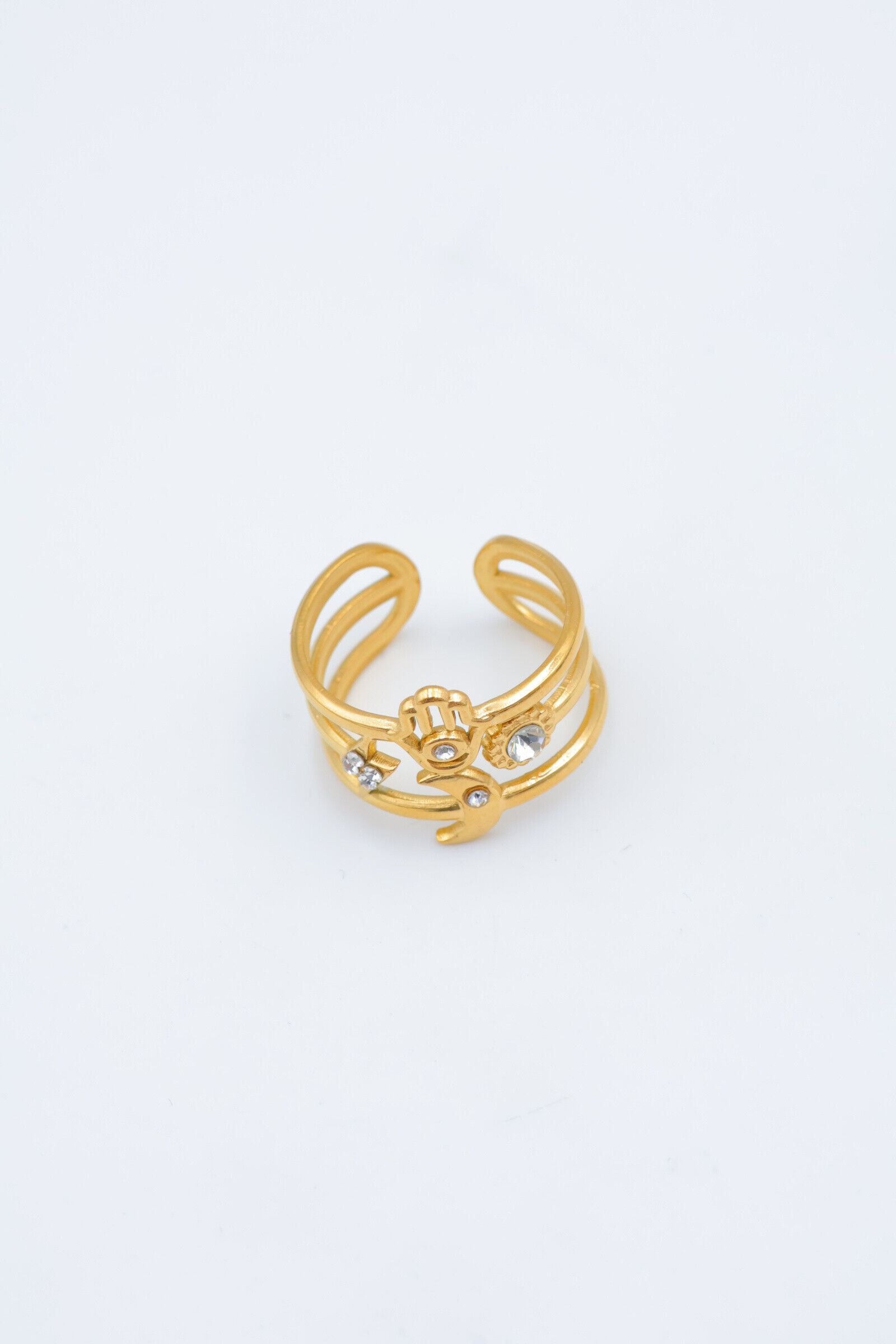 Verstellbarer Edelstahlring - C69