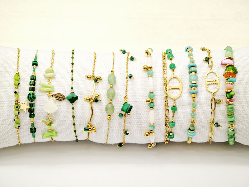 12er-Pack Edelstahlarmbänder mit Kissen - CBR1