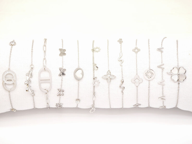 12er-Pack Edelstahlarmbänder mit Kissen - CBR2