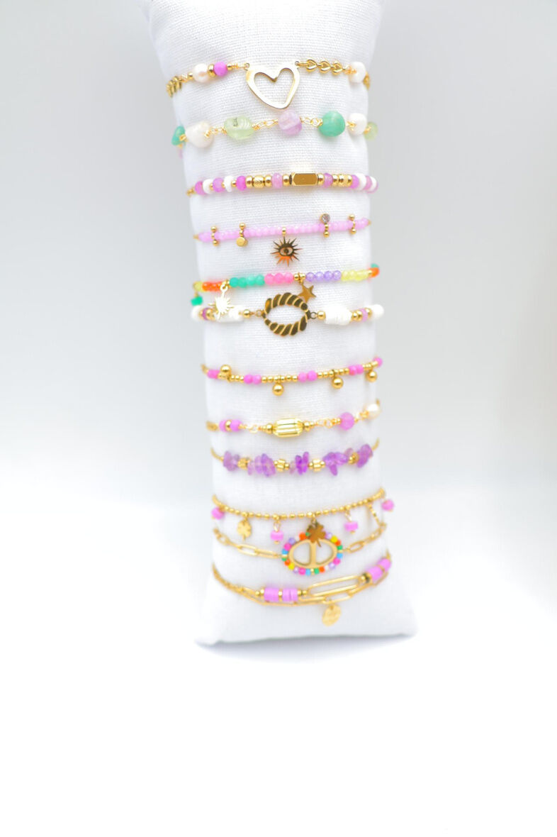 12er-Pack Edelstahlarmbänder mit Kissen - CBR14