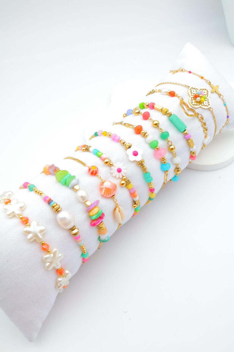 12er-Pack Edelstahlarmbänder mit Kissen - CBR23