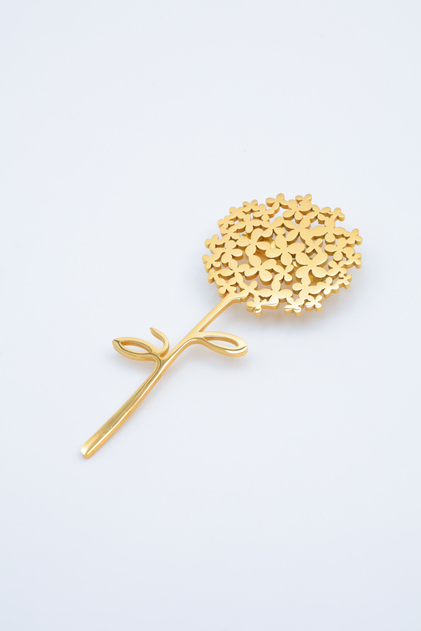 Spilla a forma di fiore in acciaio inossidabile - CZ1