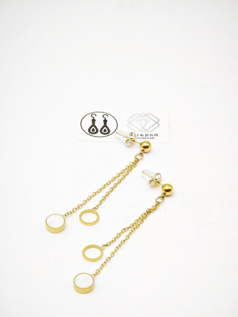 Edelstahl Ohrringe - D32B