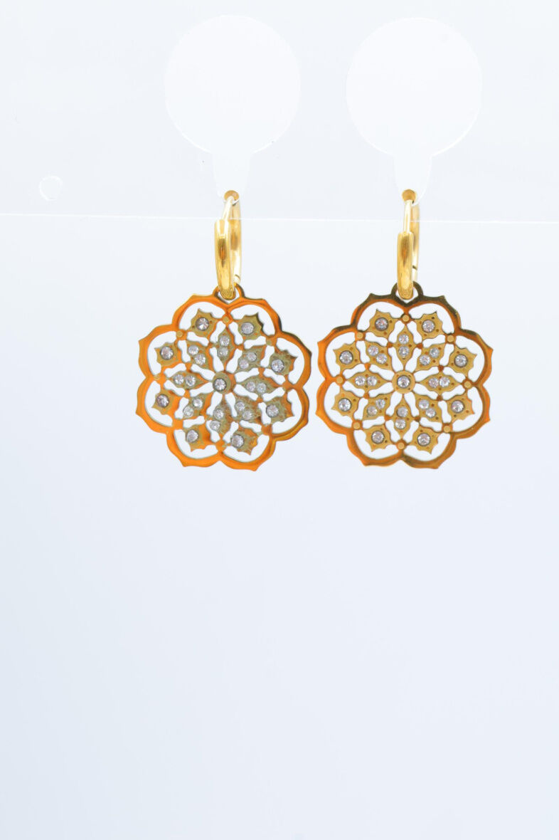 Edelstahl Ohrringe - D34A