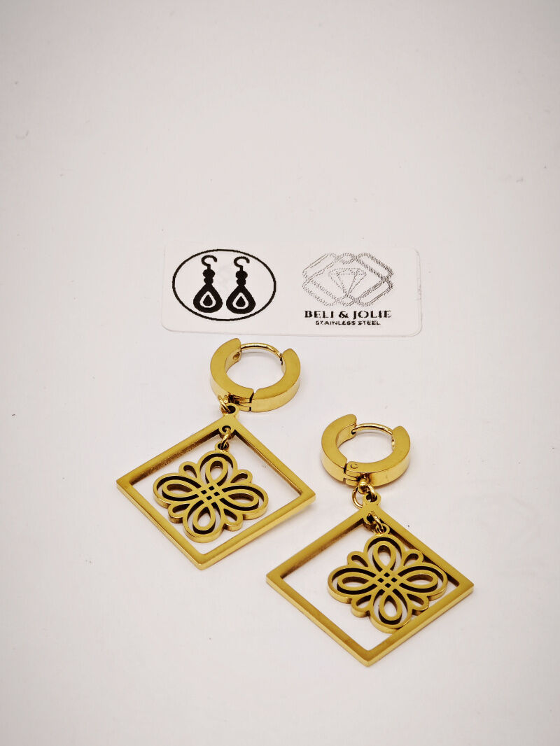 Edelstahl Ohrringe - D39