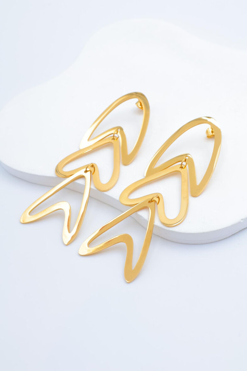 Edelstahl Ohrringe - D331