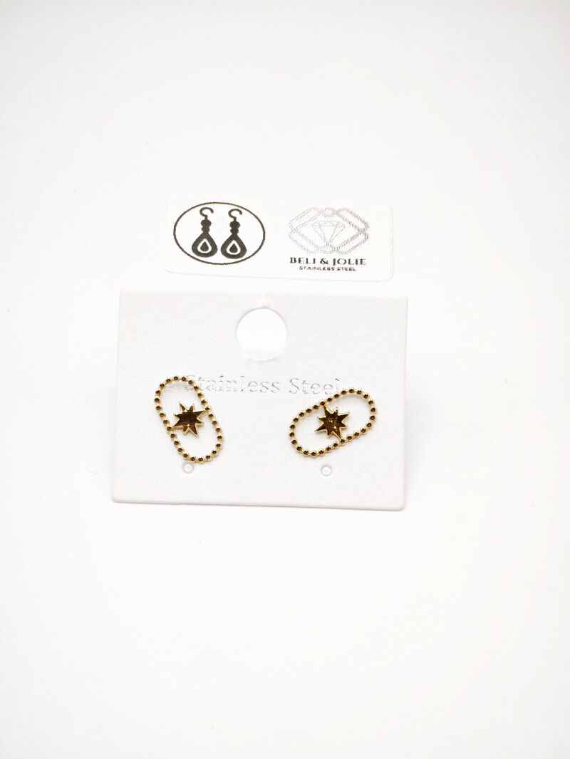 Boucles d'oreilles en acier inoxydable - E01B