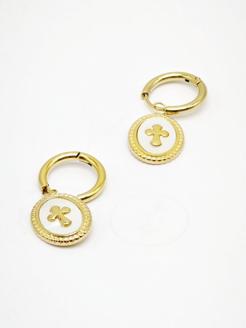 Boucles d'oreilles en acier inoxydable - E25B