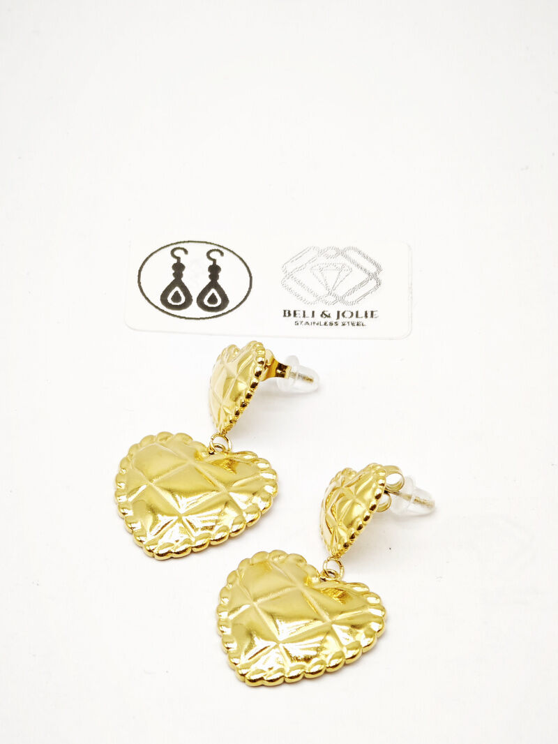 Boucles d'oreilles en acier inoxydable - E34