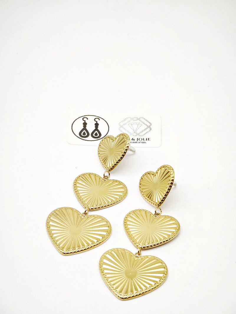 Boucles d'oreilles en acier inoxydable - E35