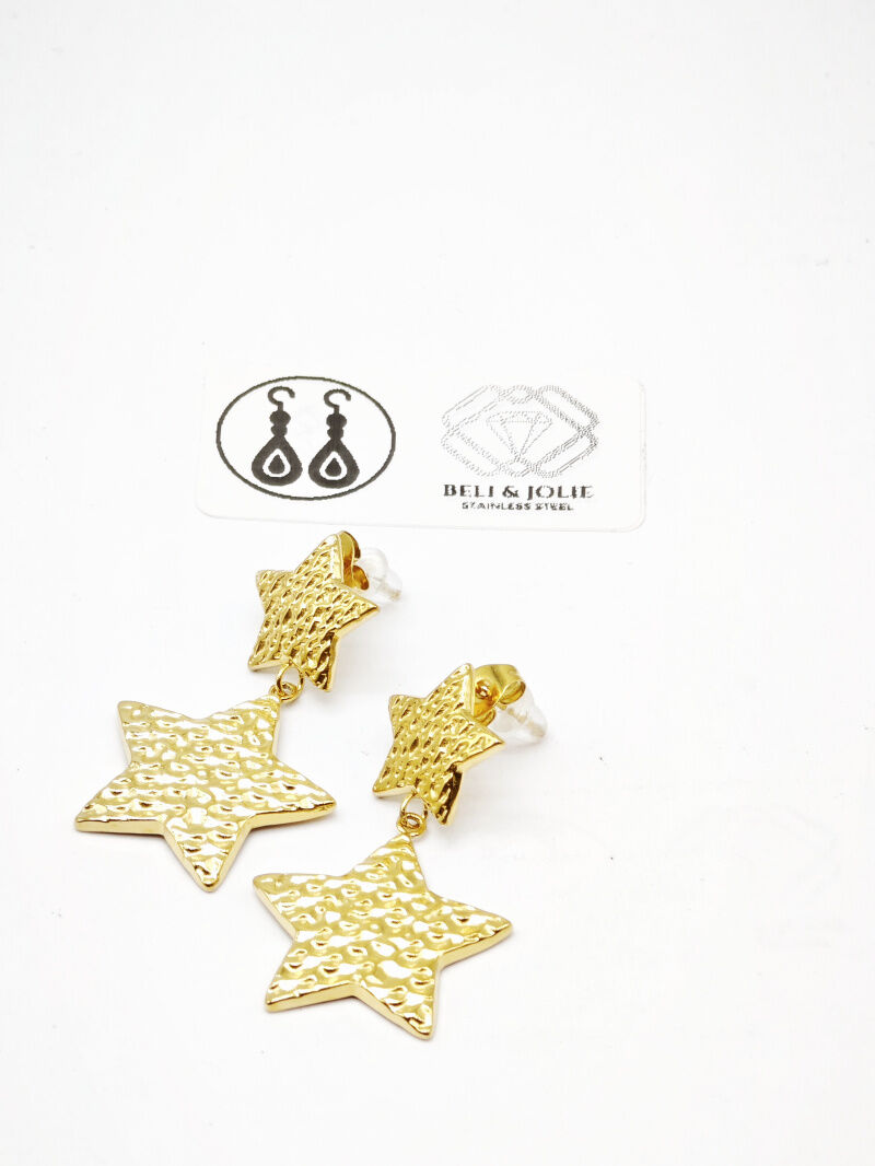 Boucles d'oreilles en acier inoxydable - E37