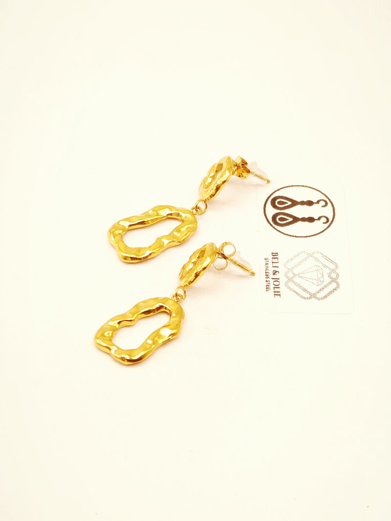 Boucles d'oreilles en acier inoxydable - E44
