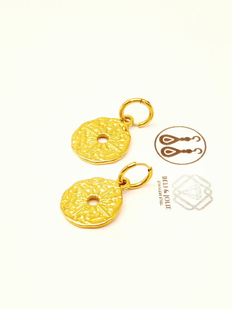 Boucles d'oreilles en acier inoxydable - E45