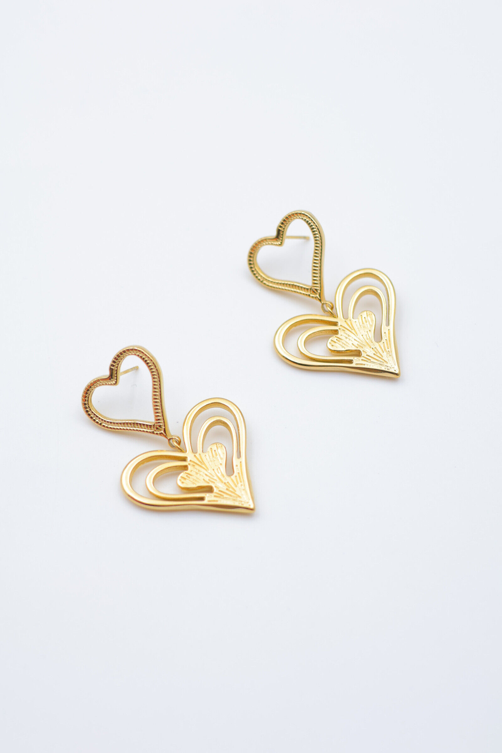 Boucles d'oreilles en acier inoxydable - E47