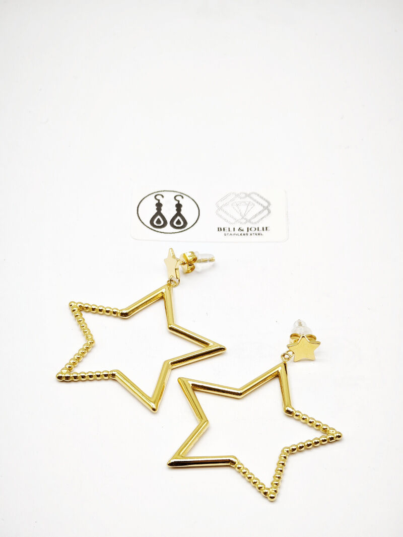 Boucles d'oreilles en acier inoxydable - E52