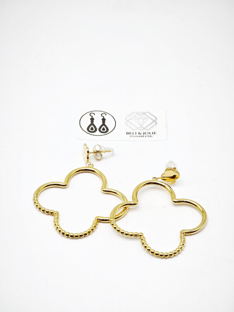 Boucles d'oreilles en acier inoxydable - E53