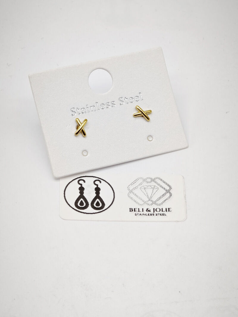 Boucles d'oreilles en acier inoxydable - E61