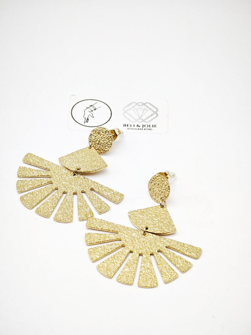 Boucles d'oreilles en acier inoxydable - E65