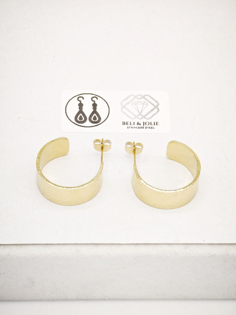 Orecchini a cerchio in acciaio inossidabile - E67