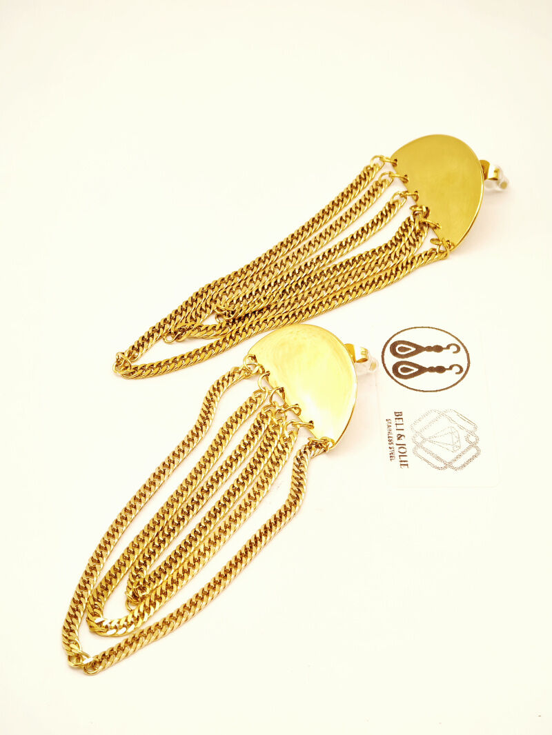 Boucles d'oreilles en acier inoxydable - E74