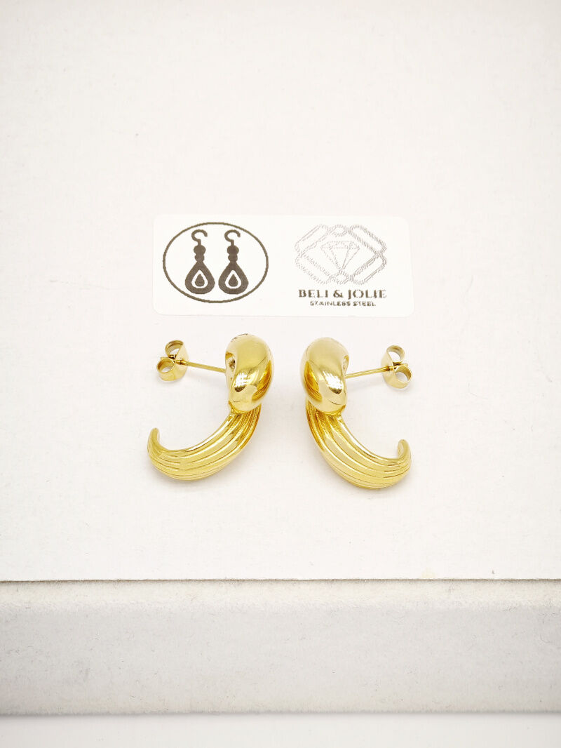 Boucles d'oreilles en acier inoxydable - E93