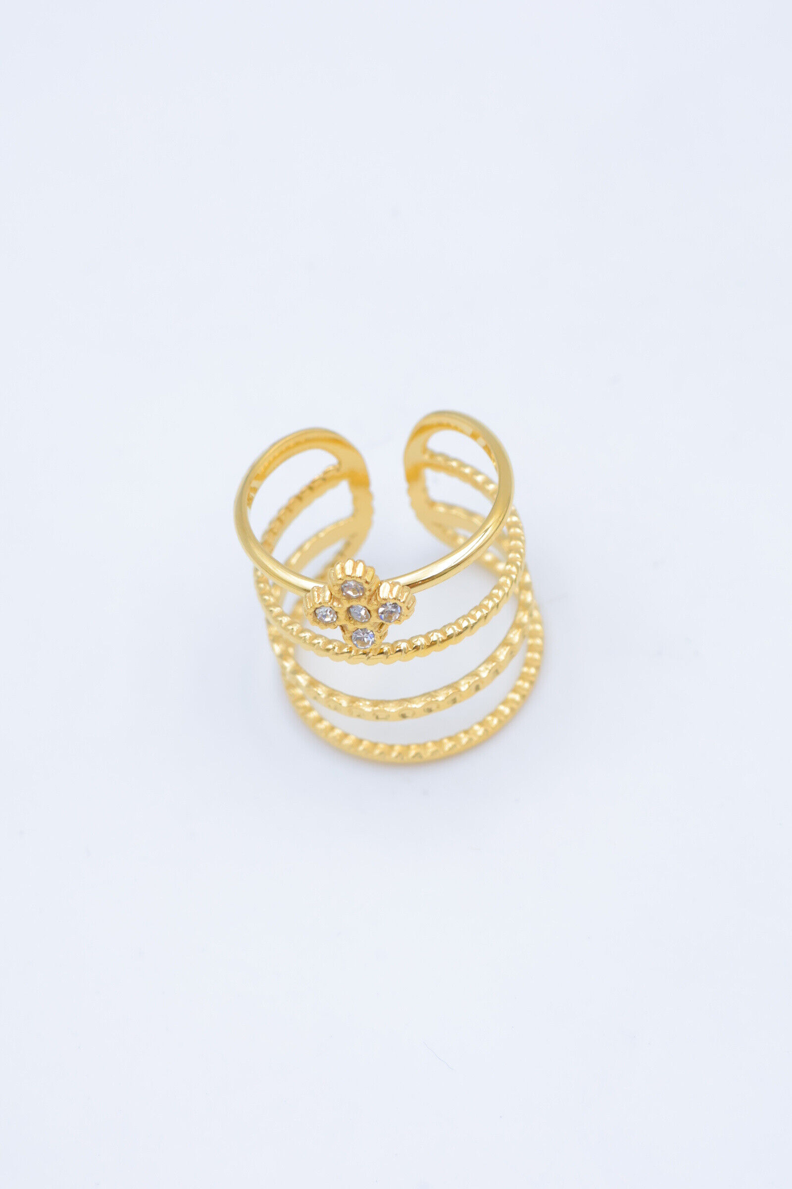 Verstellbarer Edelstahlring - E119