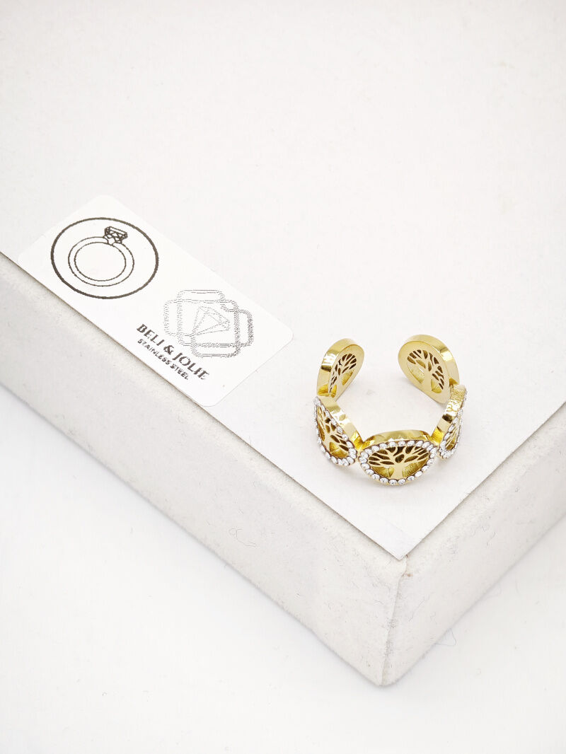 Anello regolabile in acciaio inox - E163