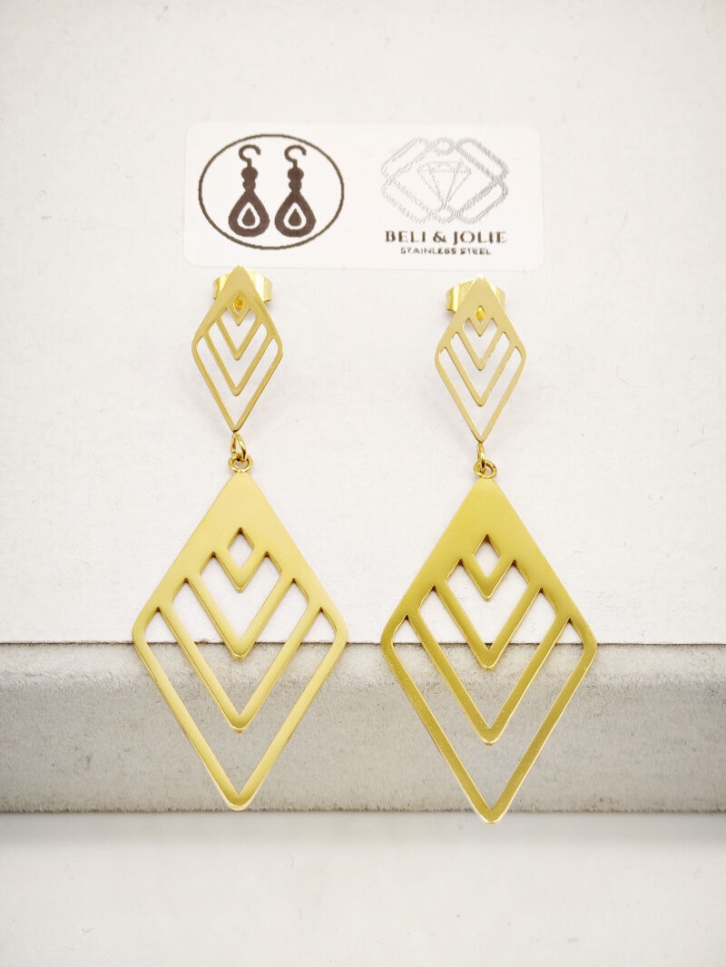 Boucles d'oreilles en acier inoxydable - E168