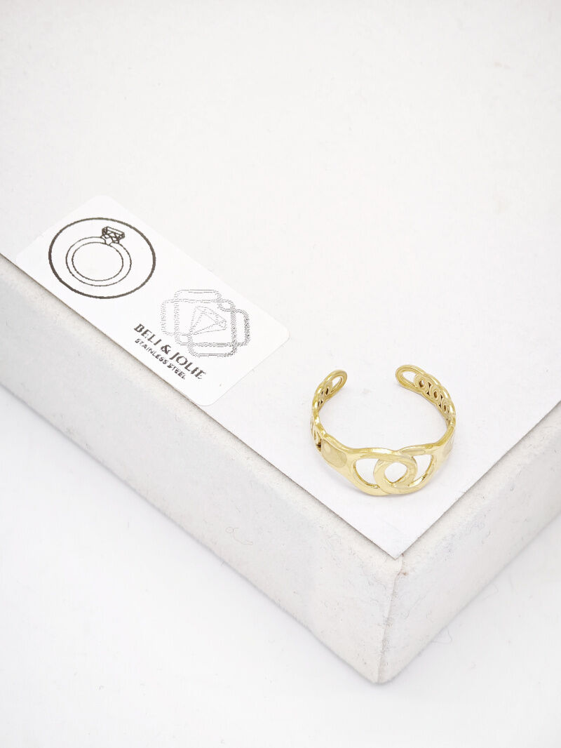 Anello regolabile in acciaio inox - E173