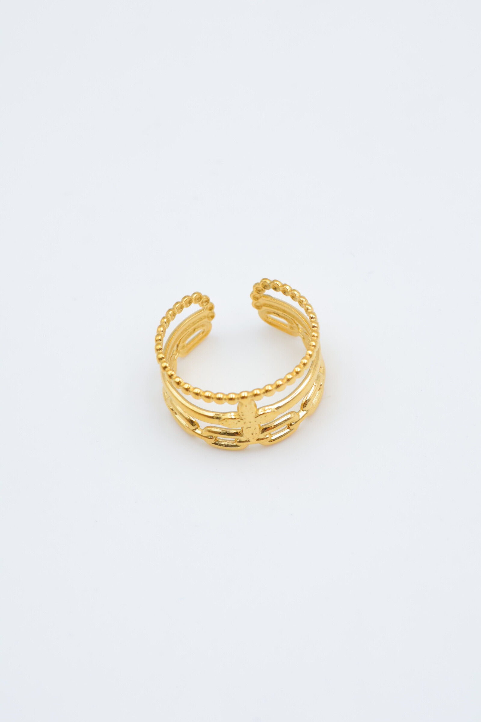 Verstellbarer Edelstahlring - E186