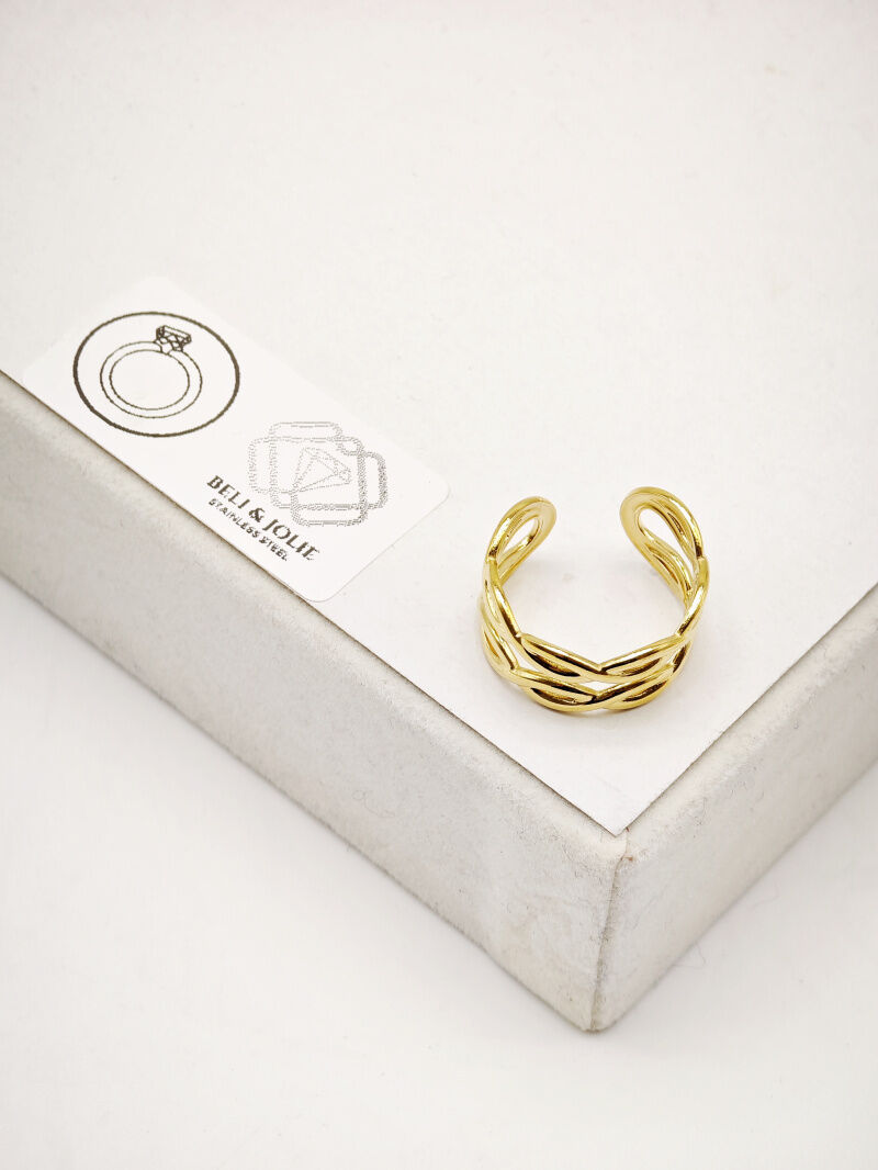 Verstellbarer Edelstahlring - E191