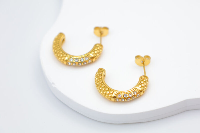 Orecchini a cerchio in acciaio inossidabile - E206