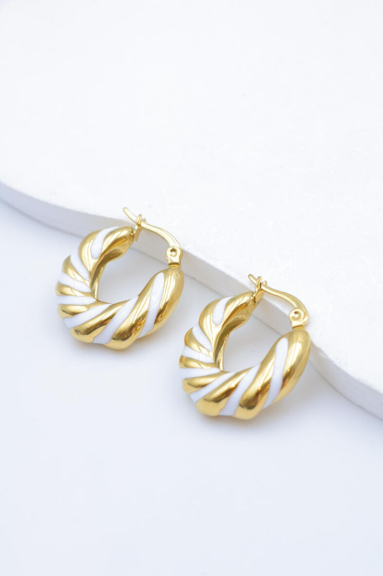 Pendientes de acero inoxidable - E377