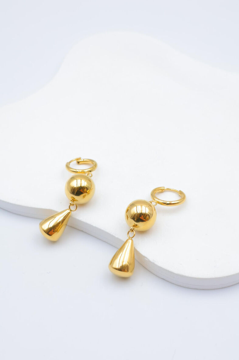 Pendientes de acero inoxidable - E396