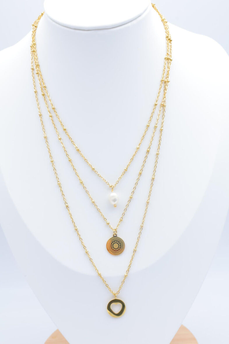 Edelstahl Halskette - E437