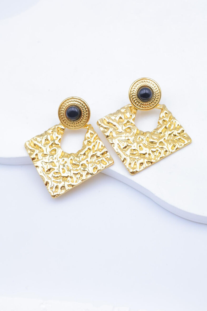 Pendientes de acero inoxidable - E458